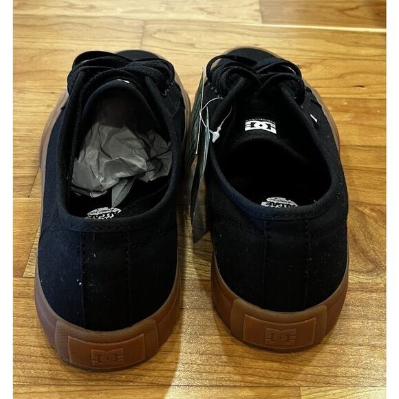 DC Manual Up Skater Shoes Size 8.5 Men’s Black Tan Lace - Picture 9 of 13